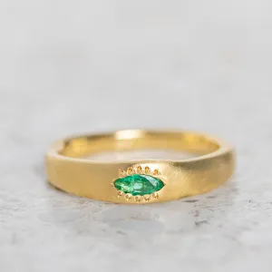 Emerald Marquise Wonky Stackable