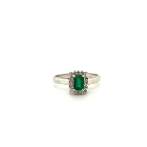 Emerald Ring in .925 Sterling Silver - KSR 14148