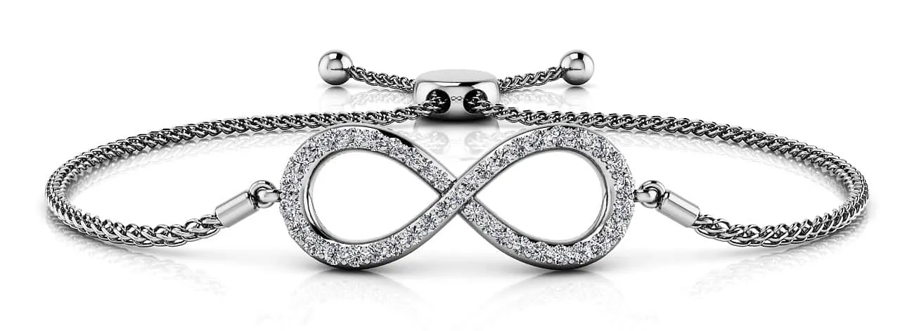 Endless Sparkle Adjustable Lab-Grown Diamond Bracelet with 0.36 ct.(finished)