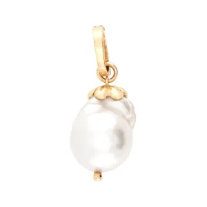 Estate 14k Baroque Pearl Pendant/Charm