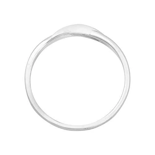 EternalDia 0.06 Cttw Diamond Twisted Spiral Engagement Band Ring In 10K Yellow Gold (I1/GH)