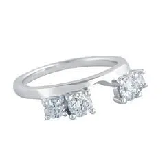 EternalDia 1 Carat T.W. Diamond 14kt White Gold Insert/gaurd Ring