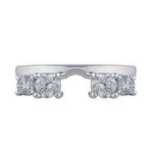 EternalDia 1 Carat T.W. Diamond 14kt White Gold Insert/gaurd Ring