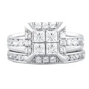 EternalDia 2.00Carat T.W. Diamond 14kt White Gold Bridal Set
