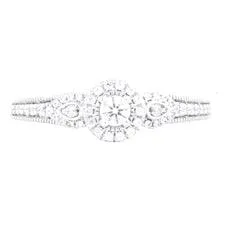 EternalDia 3/8 Carat T.W. Diamond 10kt White Gold Bridal set Ring