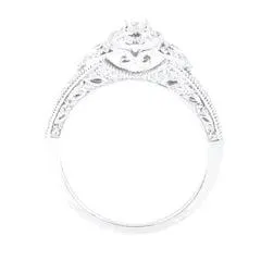 EternalDia 3/8 Carat T.W. Diamond 10kt White Gold Bridal set Ring