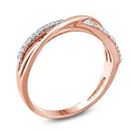 EternalDia Diamond Bypass Fashion Ring
