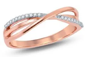 EternalDia Diamond Bypass Fashion Ring