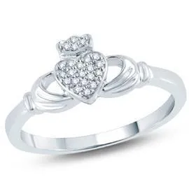 EternalDia Diamond Claddagh Ring