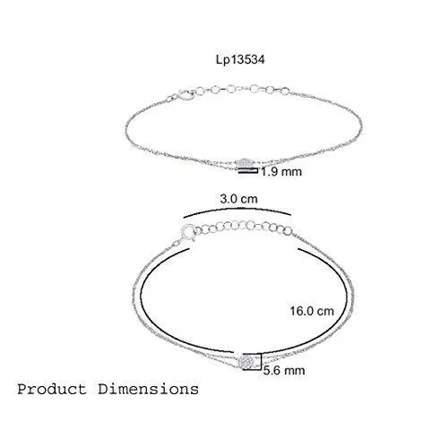 EternalDia IGI Certified 10k Rose Gold Diamond Accent Multi Strand Circle-Shape Extendable Bracelet (0.06 Cttw)