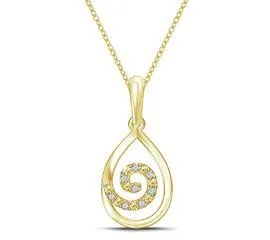 EternalDia Pear Drop Pendant Necklace