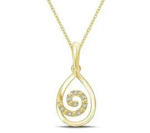 EternalDia Pear Drop Pendant Necklace