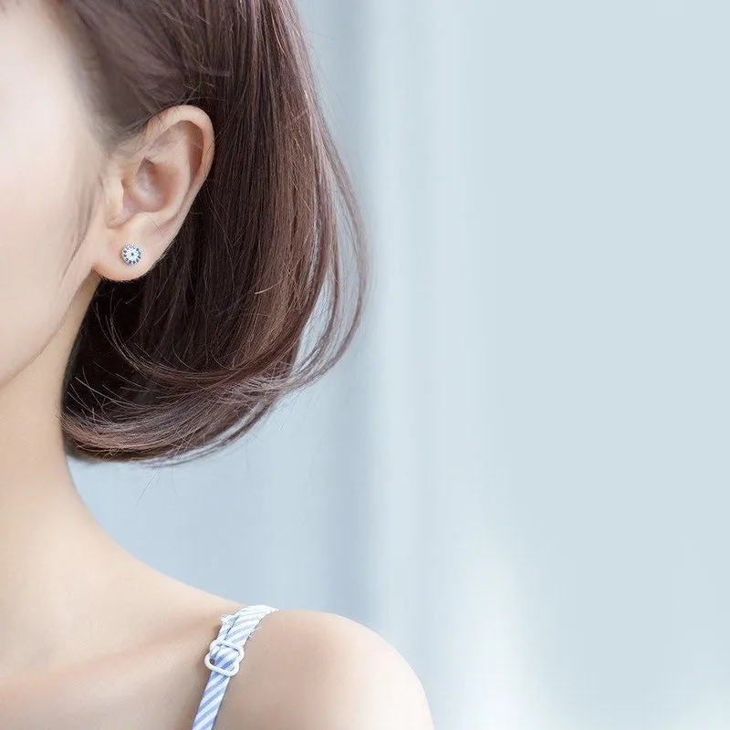 Evil Eye Stud Earrings-EOS006