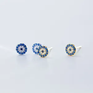 Evil Eye Stud Earrings-EOS006
