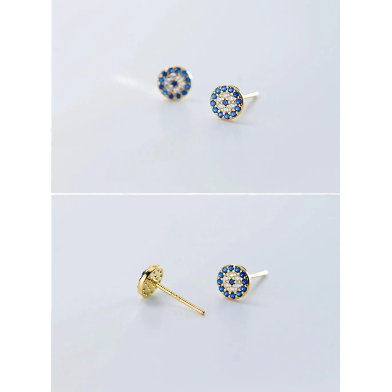 Evil Eye Stud Earrings-EOS006