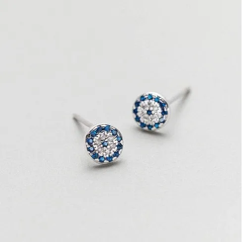 Evil Eye Stud Earrings-EOS006