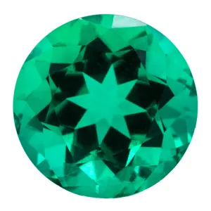 FAB Lab-Grown Round Emerald Stone Size