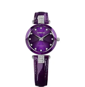 Facet Glossy Strass Swiss Ladies Watch J5.621.S