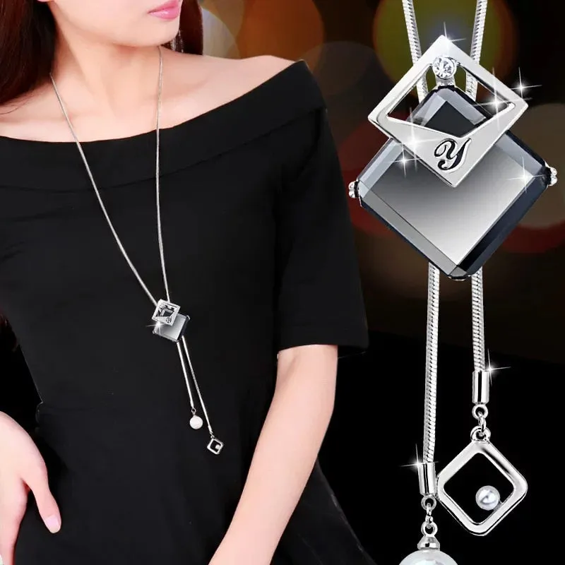 Fashion Long Necklaces & Pendants  Geometric Women Jewelry