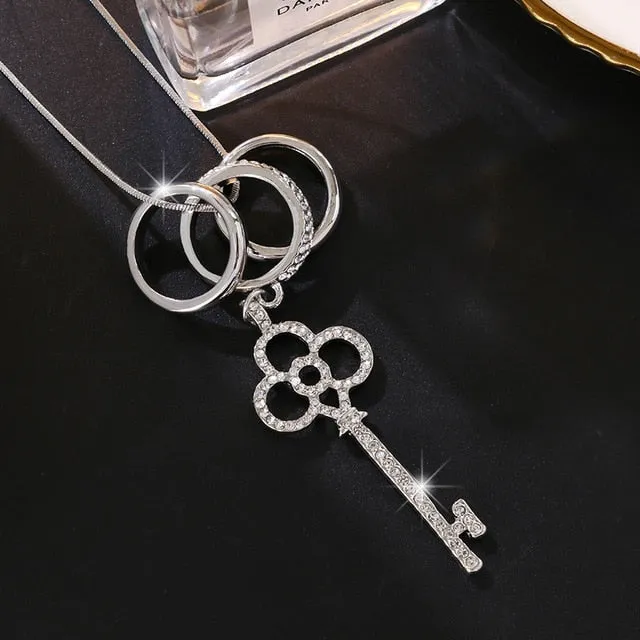 Fashion Long Necklaces & Pendants  Geometric Women Jewelry