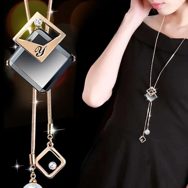 Fashion Long Necklaces & Pendants  Geometric Women Jewelry