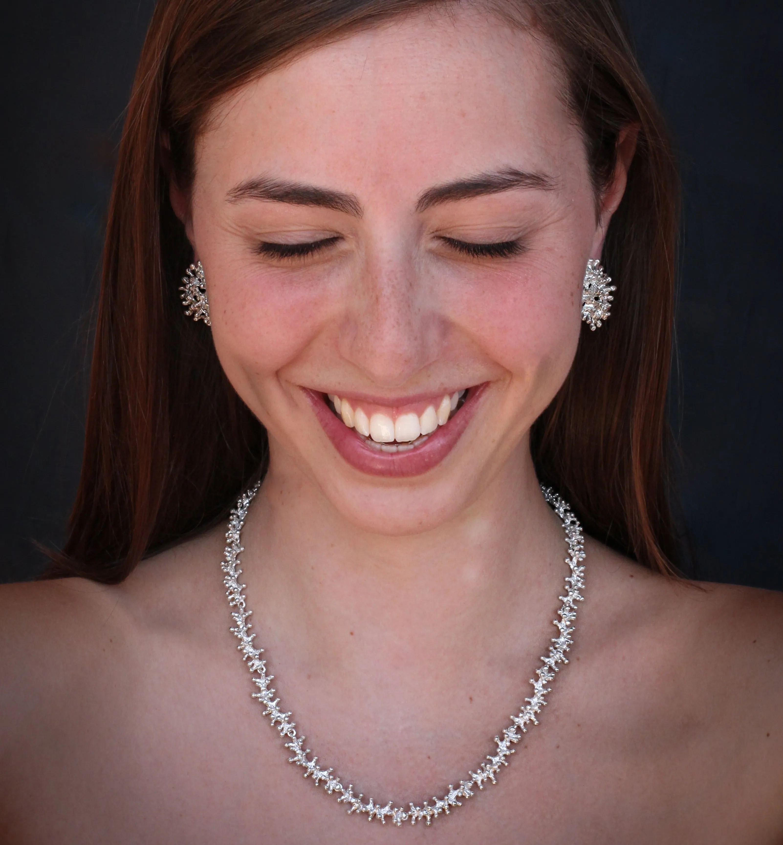 Fine design silver necklace