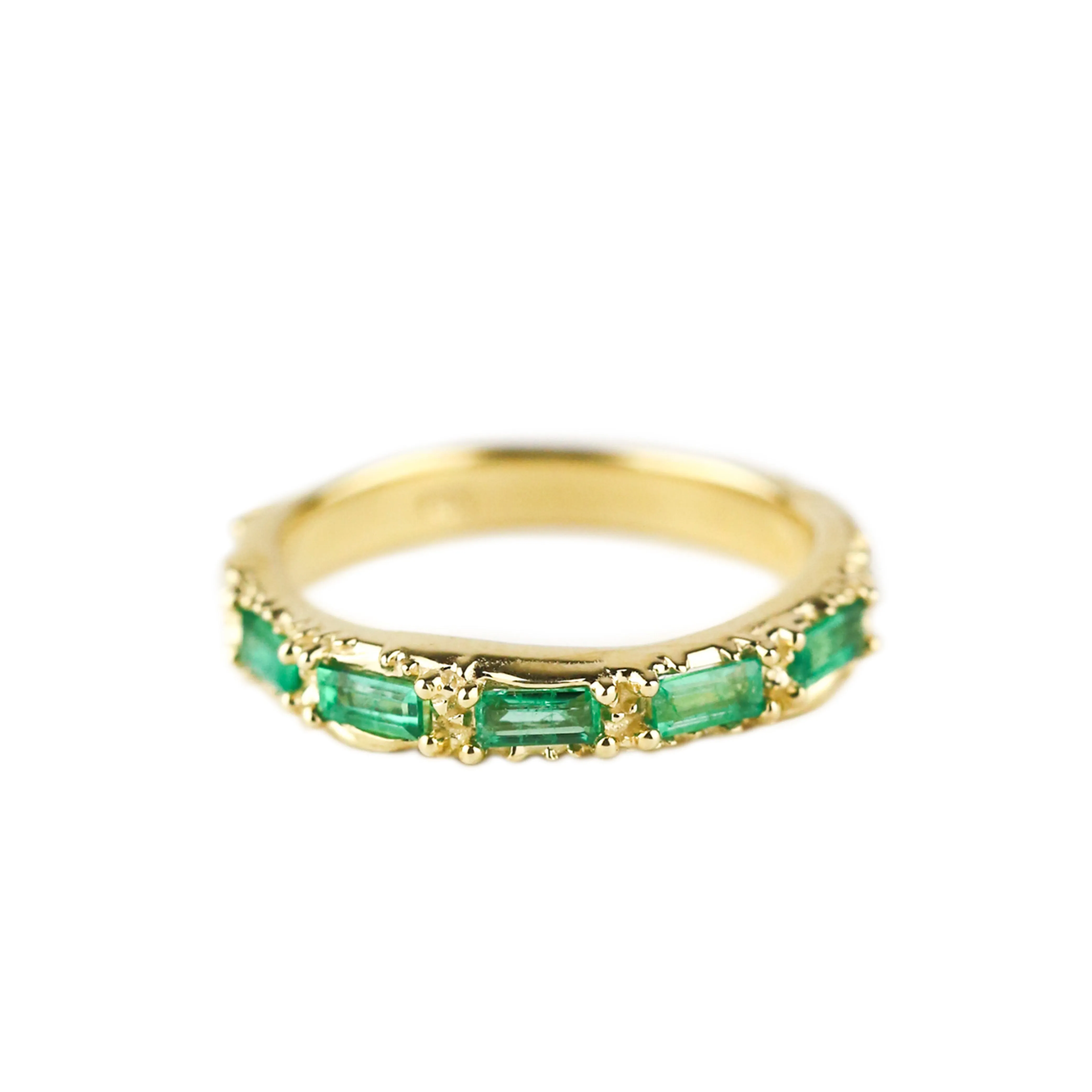 FLOW OF LIFE RING | 14K GOLD & EMERALD