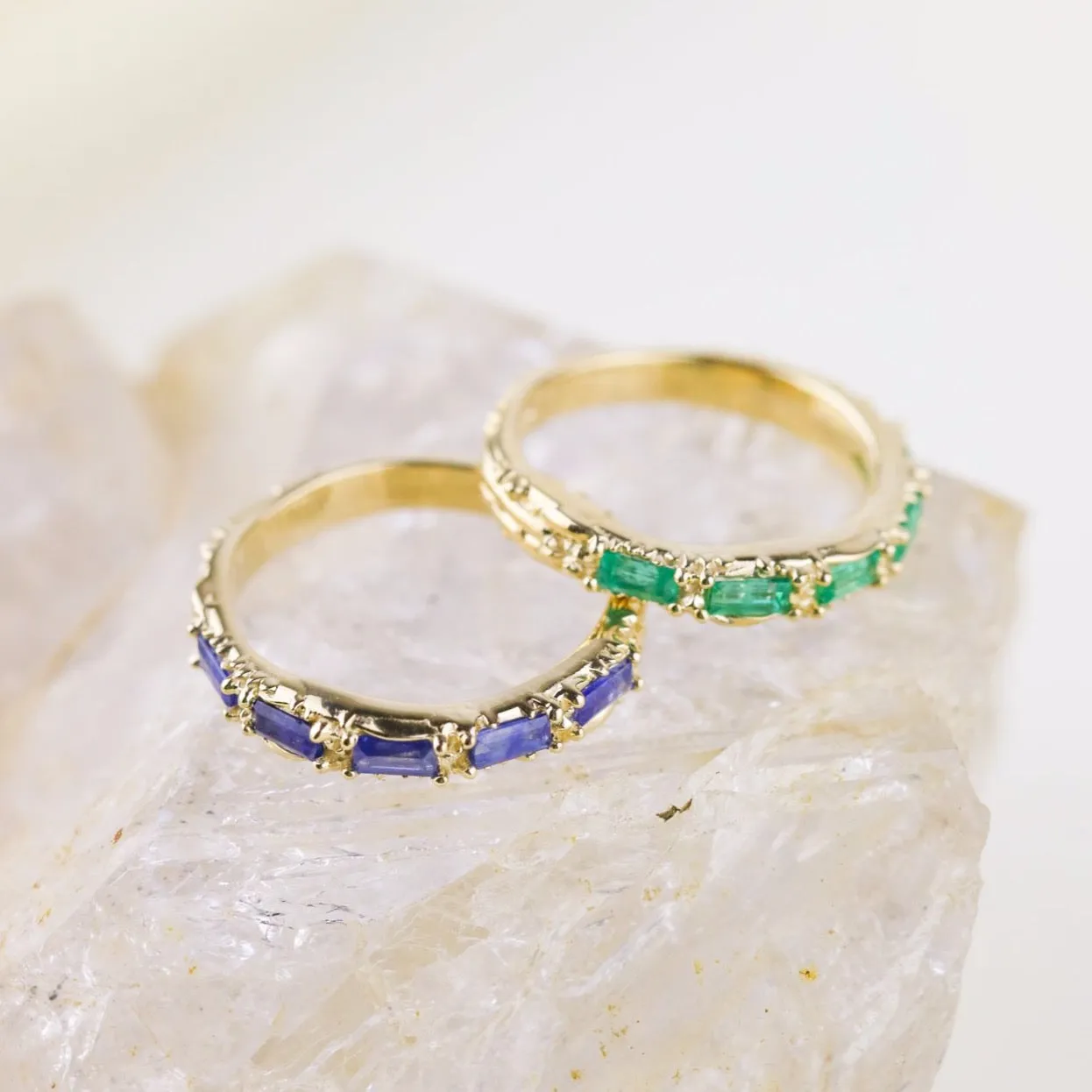 FLOW OF LIFE RING | 14K GOLD & EMERALD