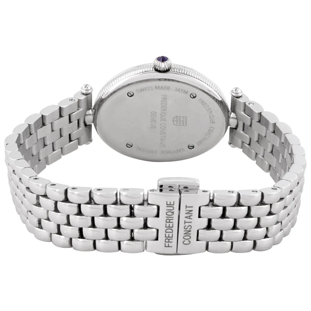 Frederique Constant Classics Art Deco Quartz Blue Dial Ladies Watch FC-200RMPN2V6B