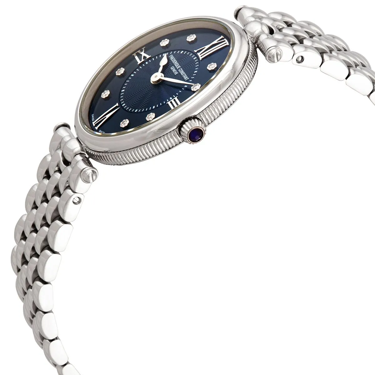 Frederique Constant Classics Art Deco Quartz Blue Dial Ladies Watch FC-200RMPN2V6B