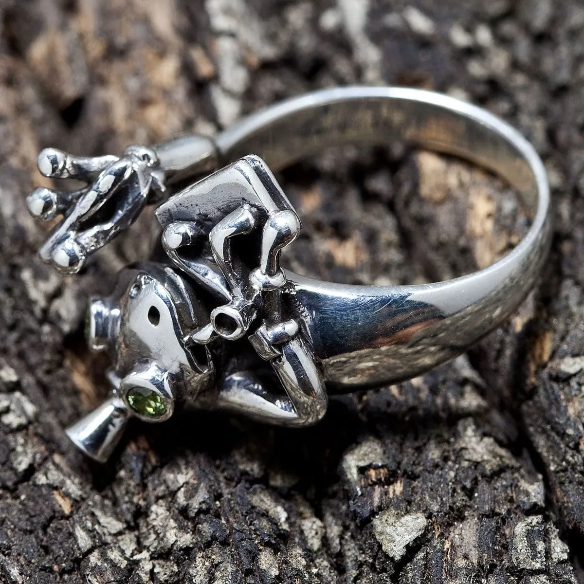 Frog Sterling Silver Ring