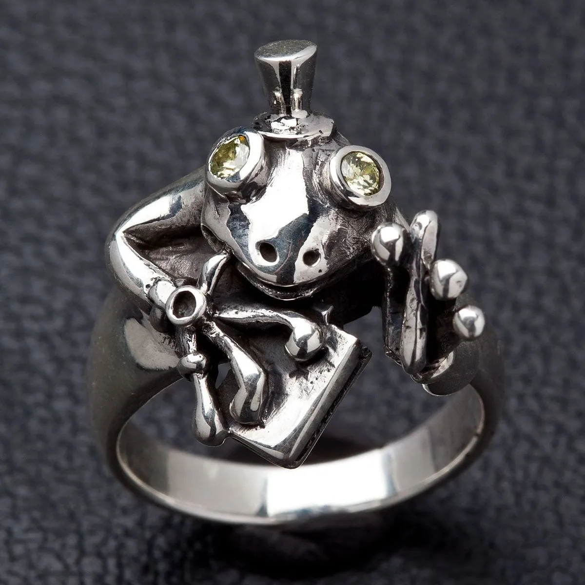 Frog Sterling Silver Ring