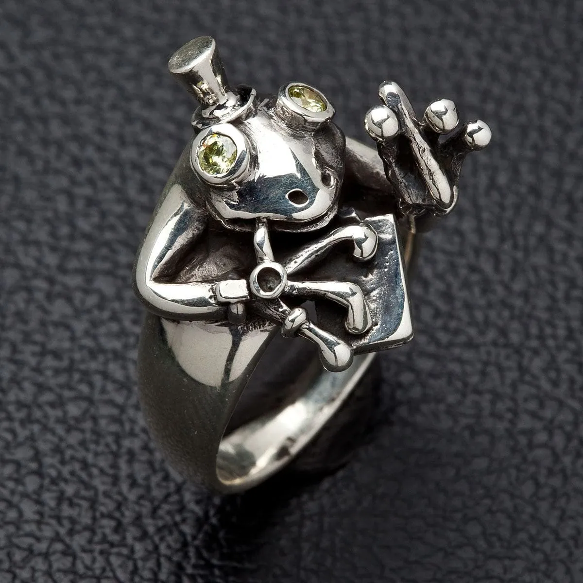Frog Sterling Silver Ring