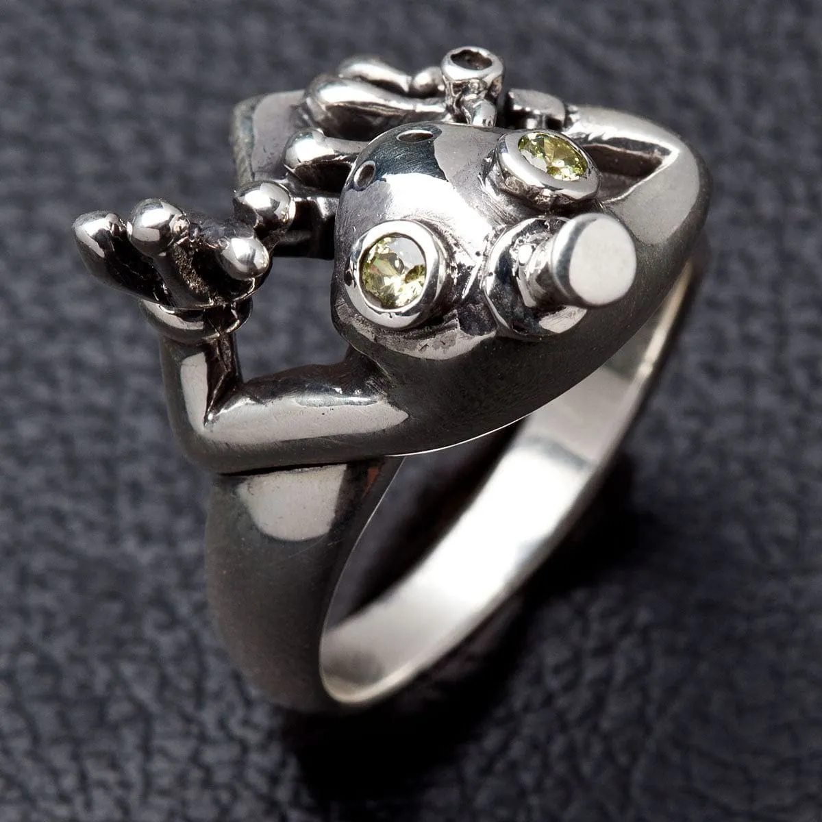 Frog Sterling Silver Ring