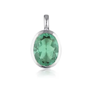 Gemstone Adornment - Oval Cut - Green Amethyst