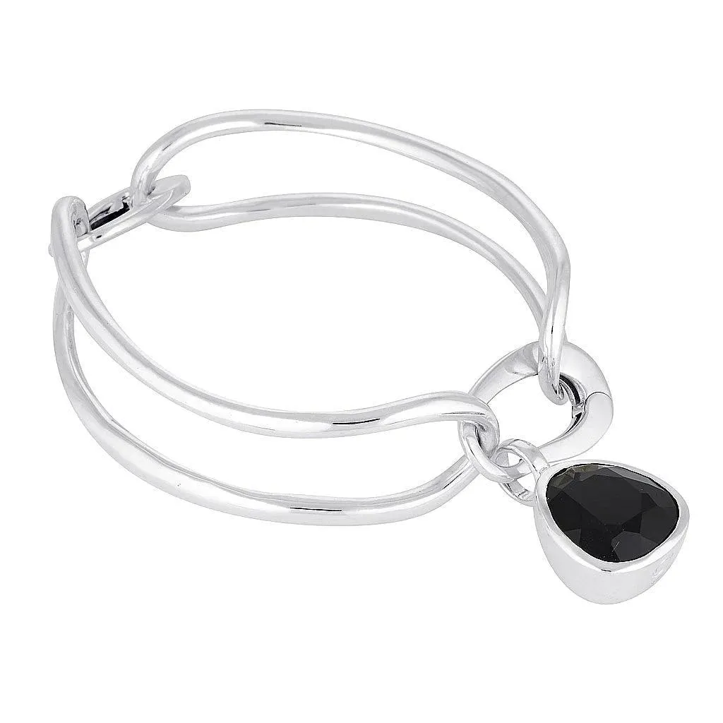 Gemstone Adornment - Tri-Cut - Black Agate