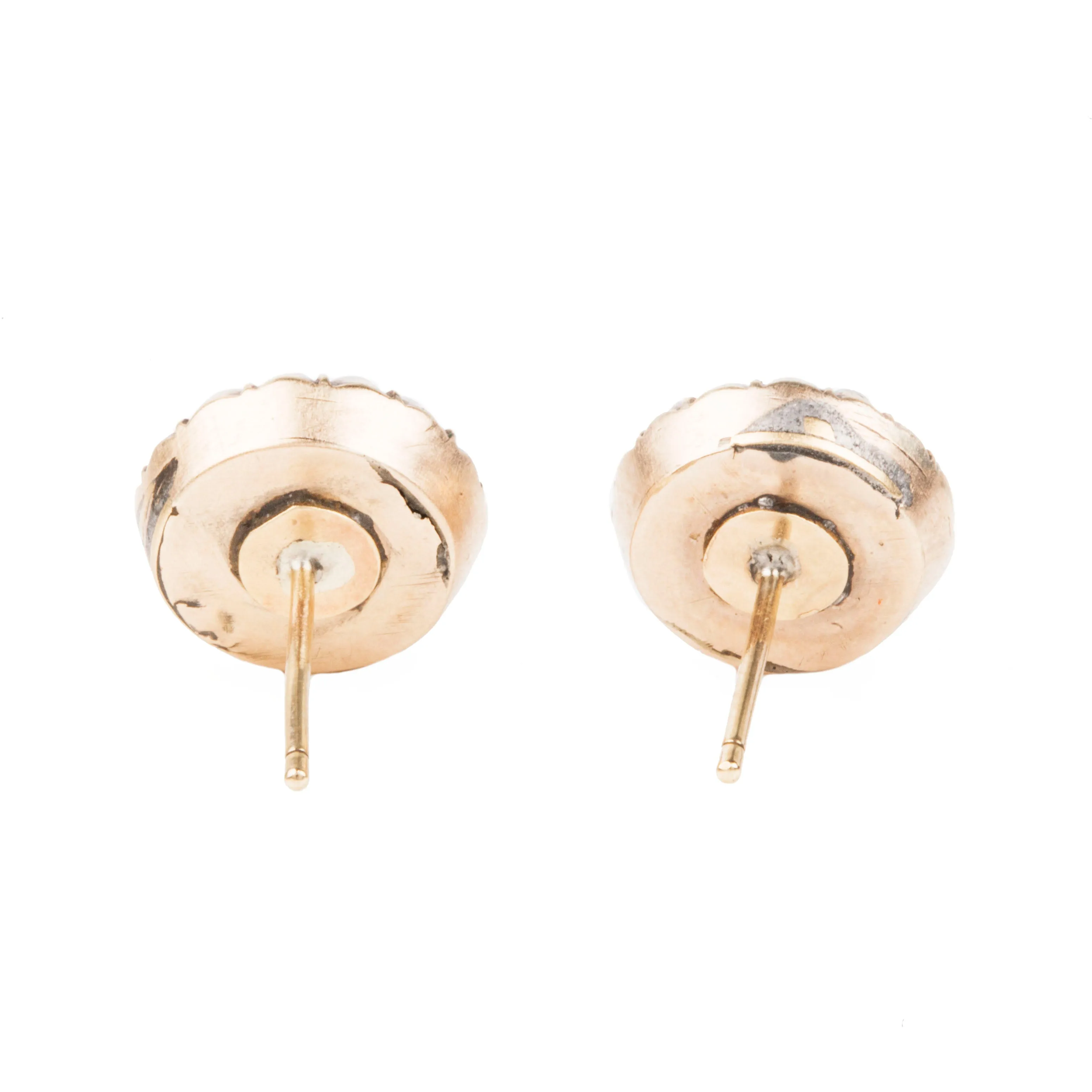 Georgian Topaz and Pearl Earrings