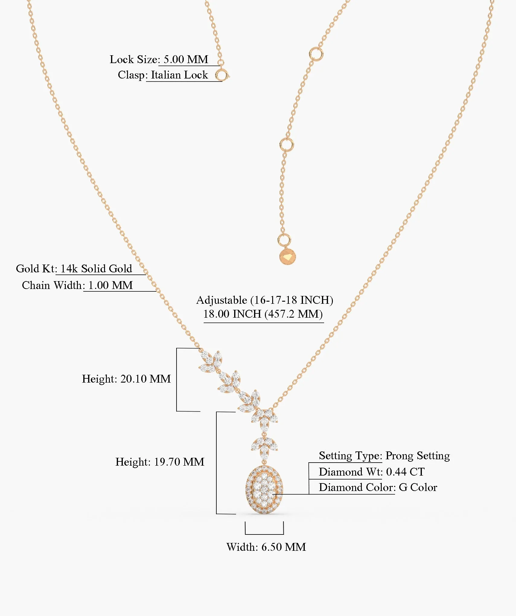 Gilded Leaf Diamond Pendant