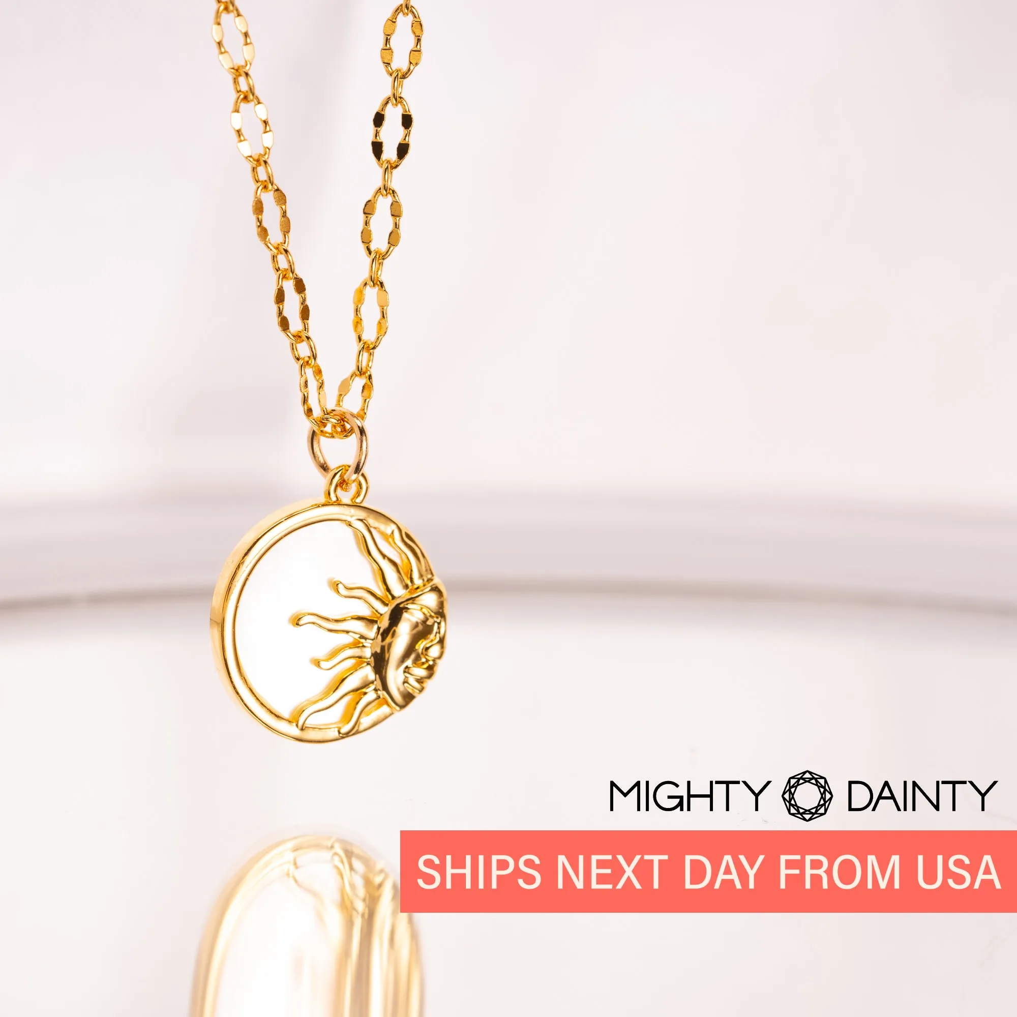 Gleaming Hope Sun Necklace
