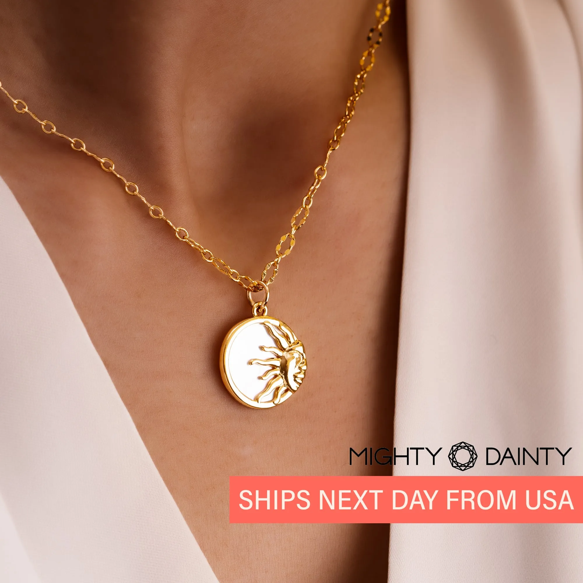 Gleaming Hope Sun Necklace