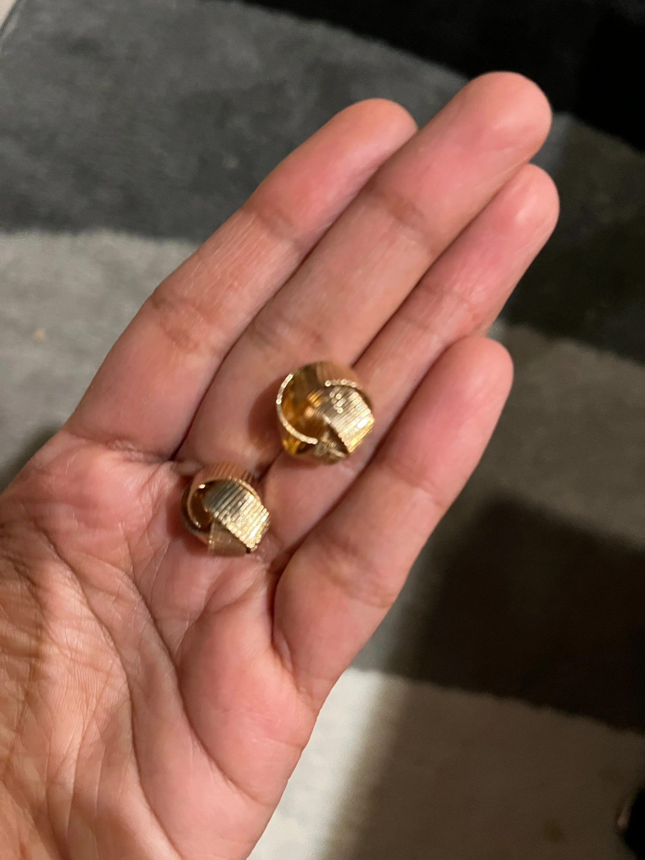 gold earrings , gold studs  metal earring gold knot bow stud earring ,  gold earrings , abstract chunky gold studs big