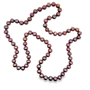 Golden Brown Chinese Fresh Water Pearl Necklace