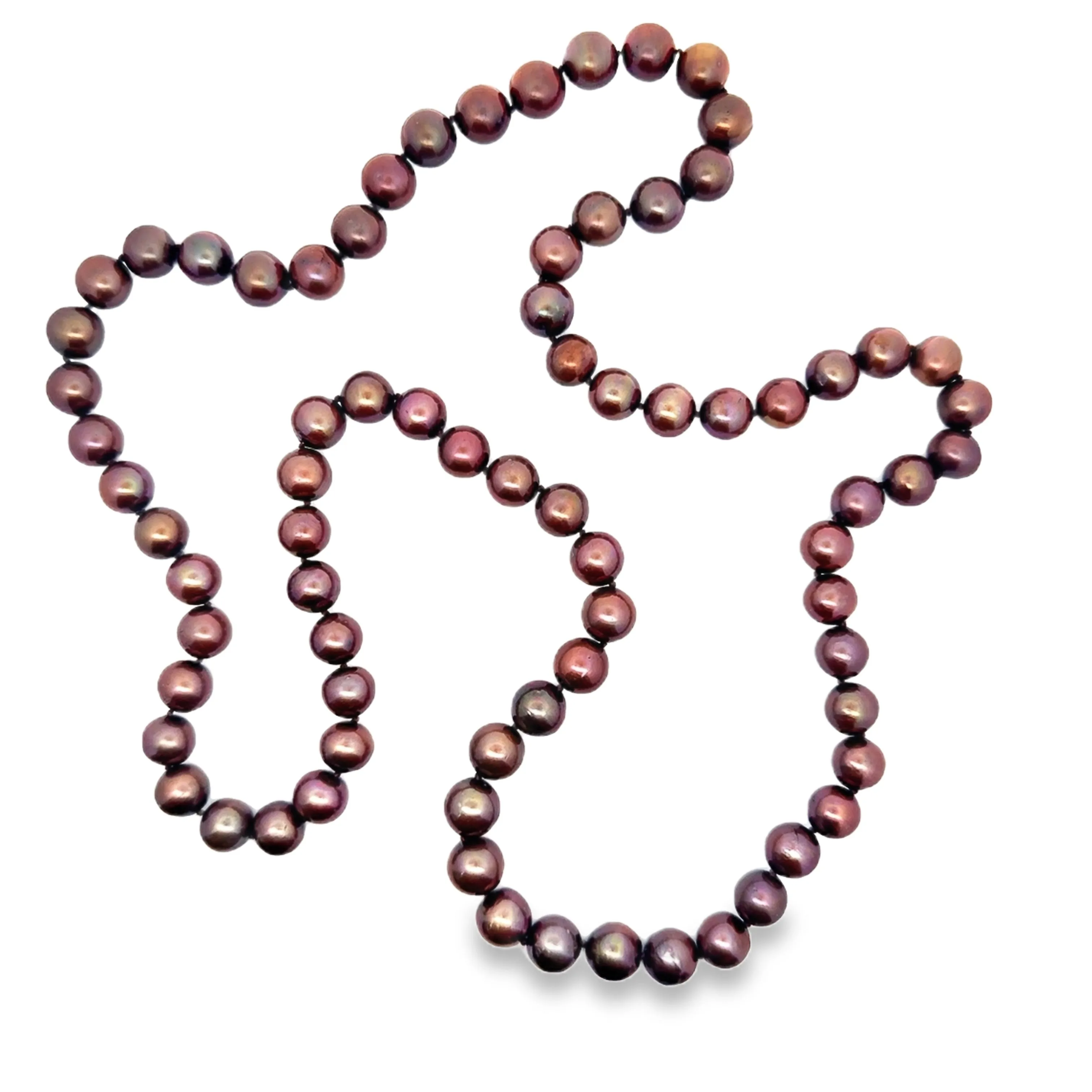 Golden Brown Chinese Fresh Water Pearl Necklace