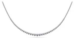 Graduated Red Carpet Diamond Necklace with 10.98 ct.(finished)