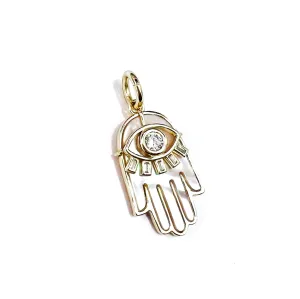 Hamsa Stone Charm