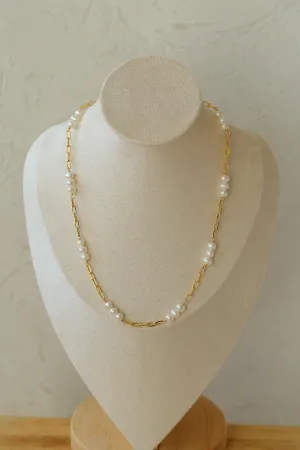 Handcrafted Chain Pearl Necklace Type I