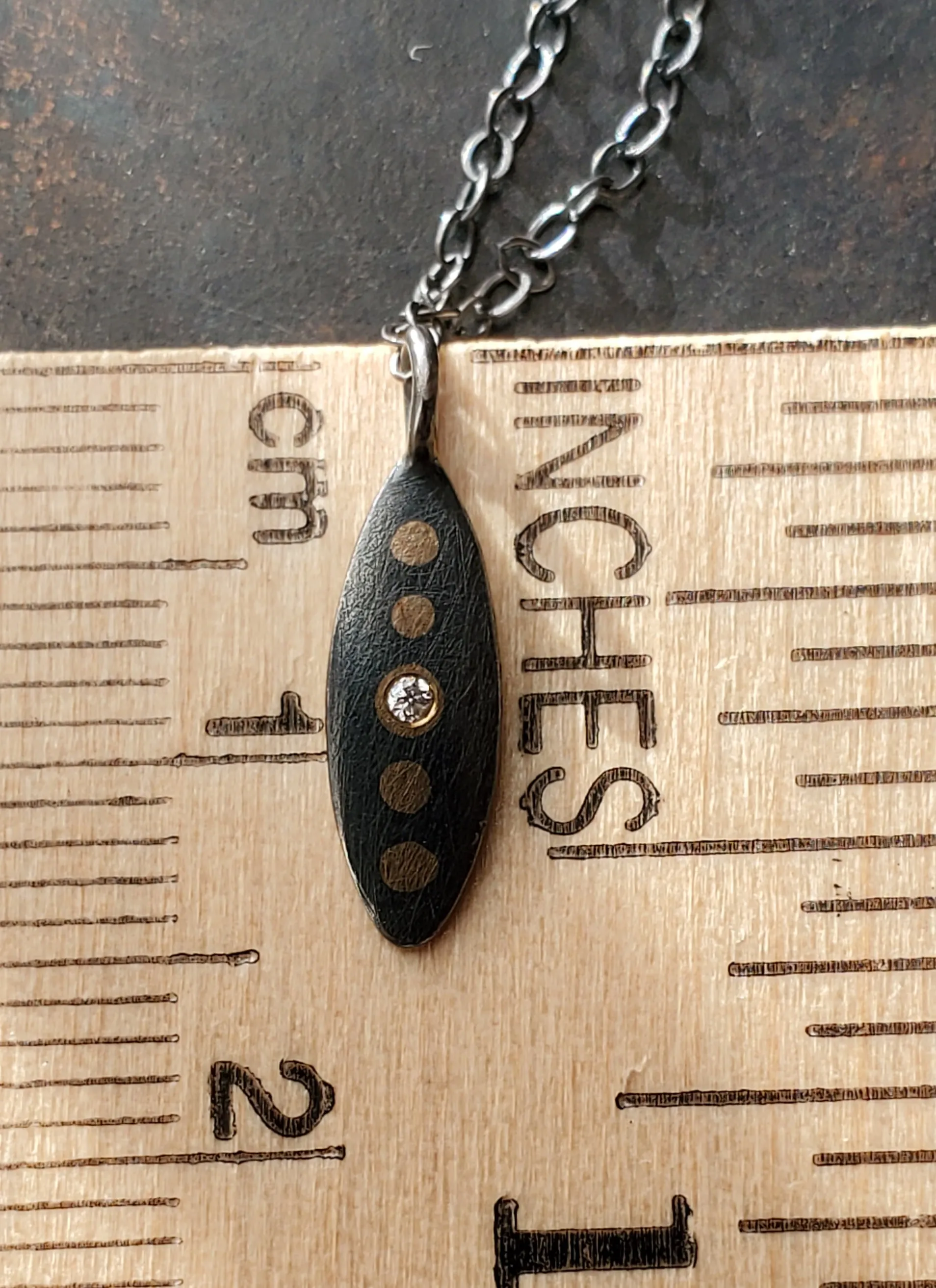 Heather Guidero Small Marquis Dot Necklace