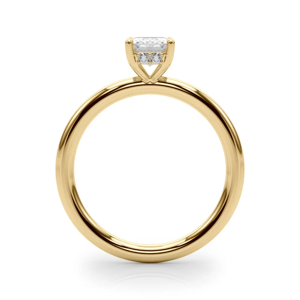 Hidden Halo Ec Engagement Ring - TN51212-E-5.2X3.9