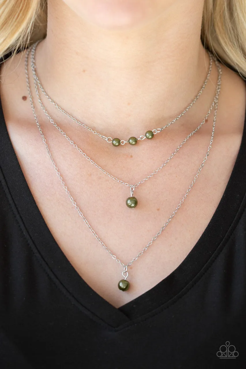 High Heels and Hustle Green Paparazzi Necklace