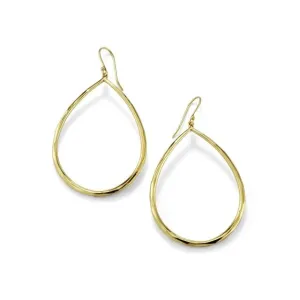 Ippolita Sculpted 18K Yellow Gold Open Teardrop Earrings